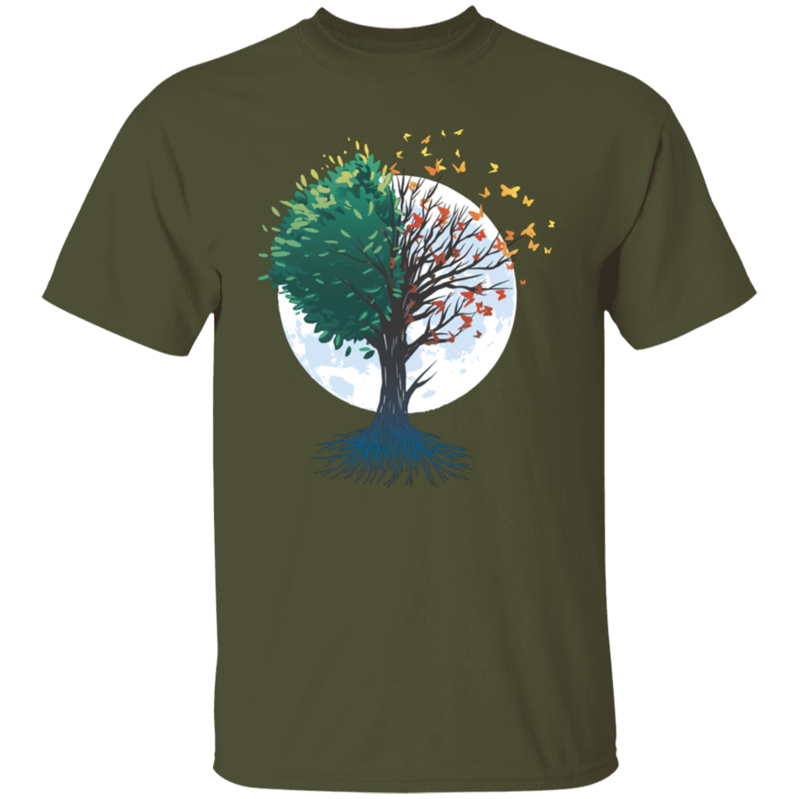 Tree Of Butterflies Autumn T-Shirt