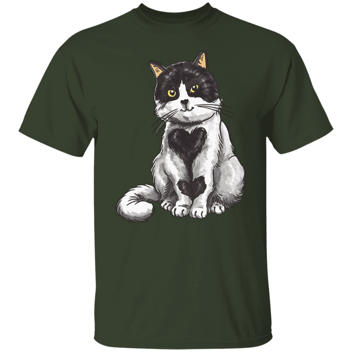 Lovely Heart Cat T-Shirt