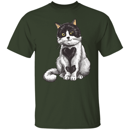Lovely Heart Cat T-Shirt