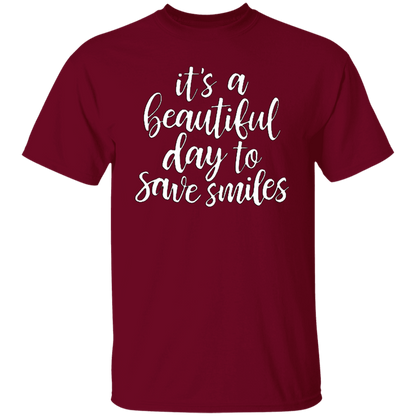 Cool T Shirt It's a Beautiful Day To Save Smiles