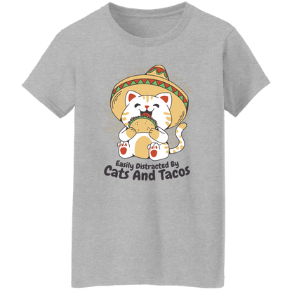 Cats and Tacos Ladies' T Shirt