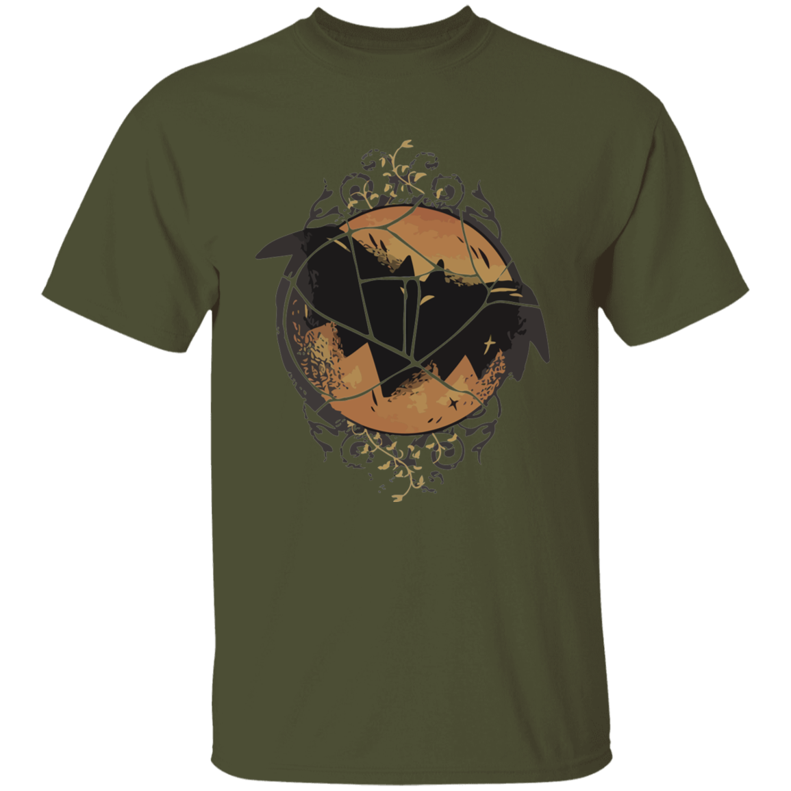 Dark Bat Halloween T Shirt