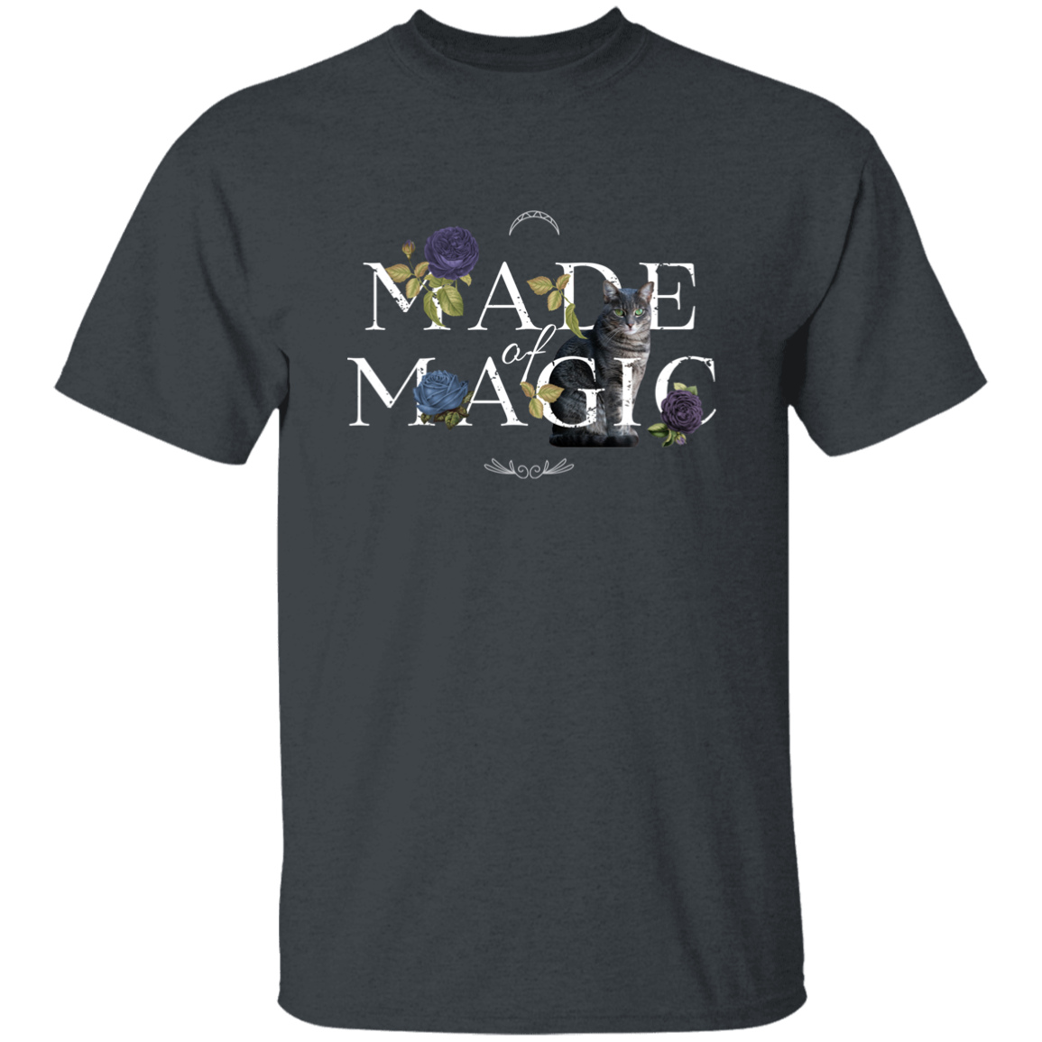 Floral Made of Magic Cat T-Shirt