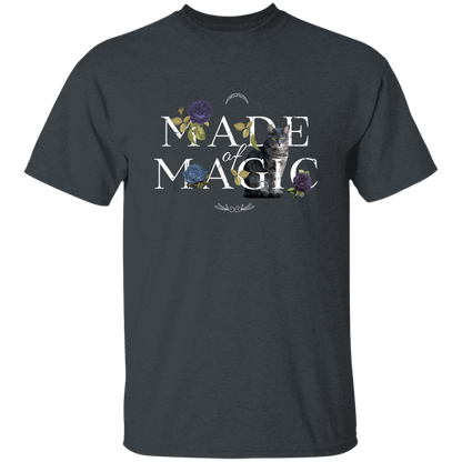 Floral Made of Magic Cat T-Shirt