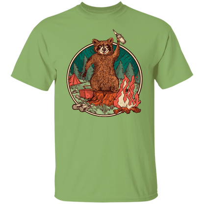 Camping Raccoon T-Shirt