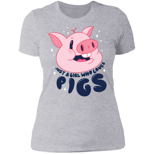 Girl Loves Pigs T-Shirt