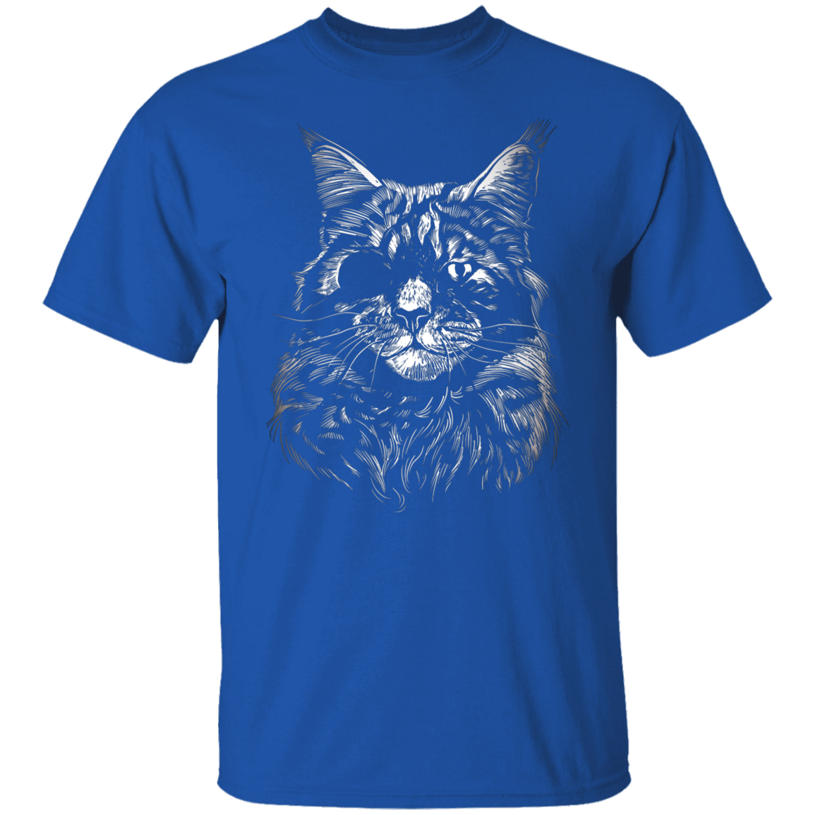 Realistic Cat With Eye Patch T-Shirt