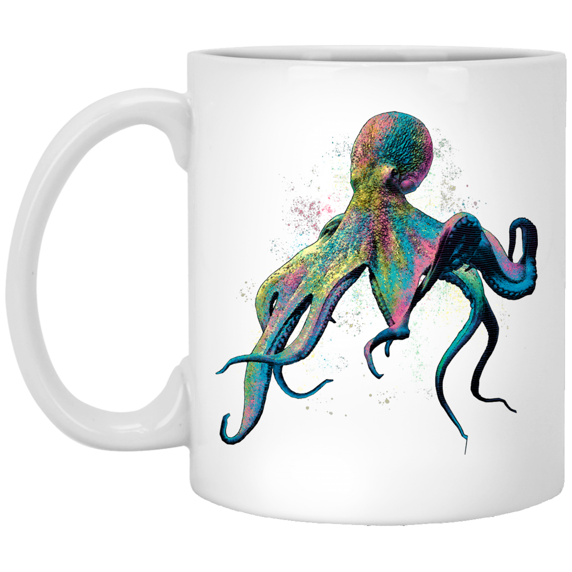 Octopus Coffee Mug Colorful Octopus