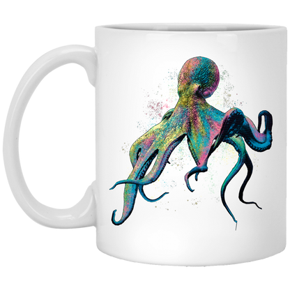 Octopus Coffee Mug Colorful Octopus