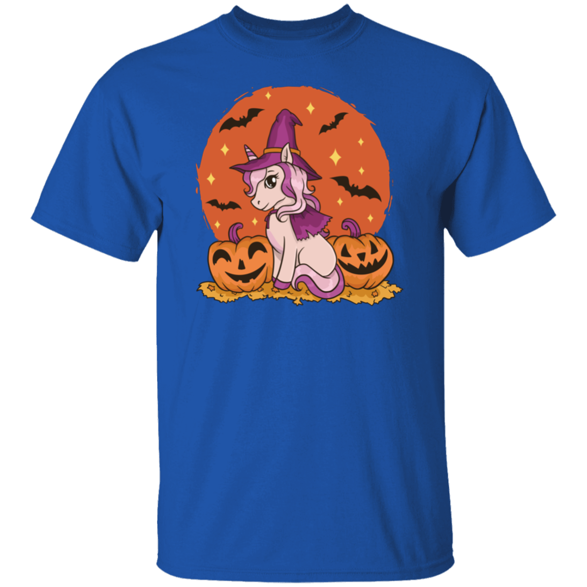 Unicorn Witch Hallowen Cute T-shirt Design