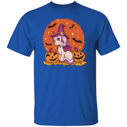 Unicorn Witch Hallowen Cute T-shirt Design