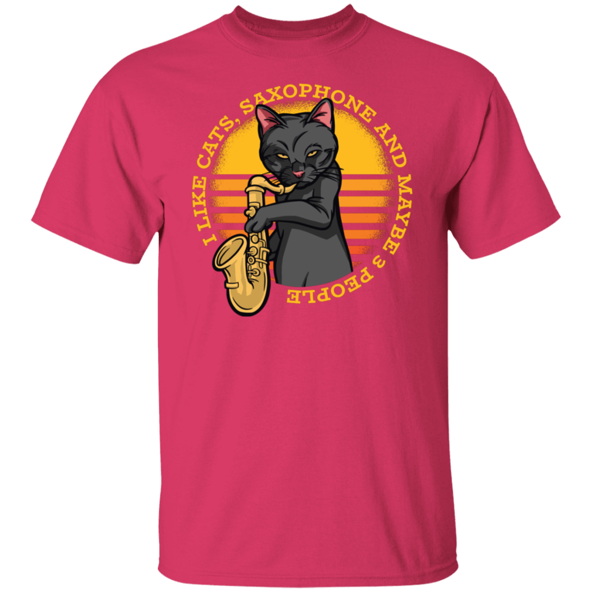 Cat Saxofón T-Shirt