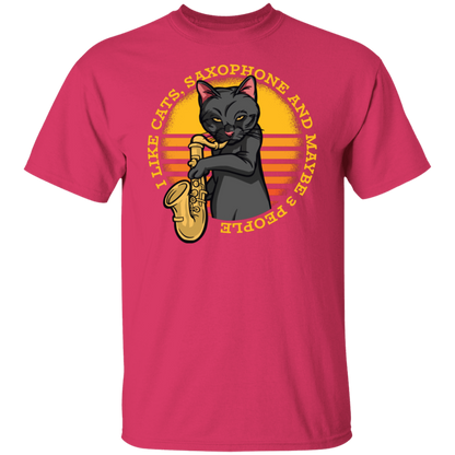 Cat Saxofón T-Shirt
