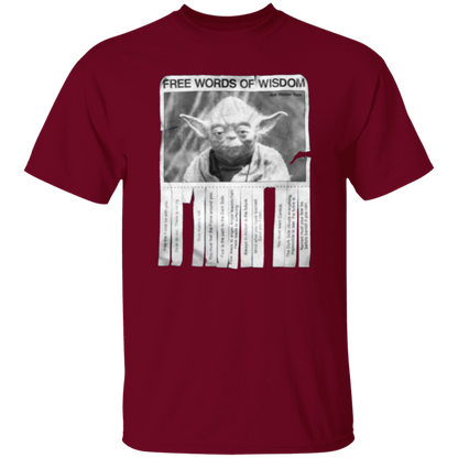 Yoda T-Shirt Free Words of Wisdom
