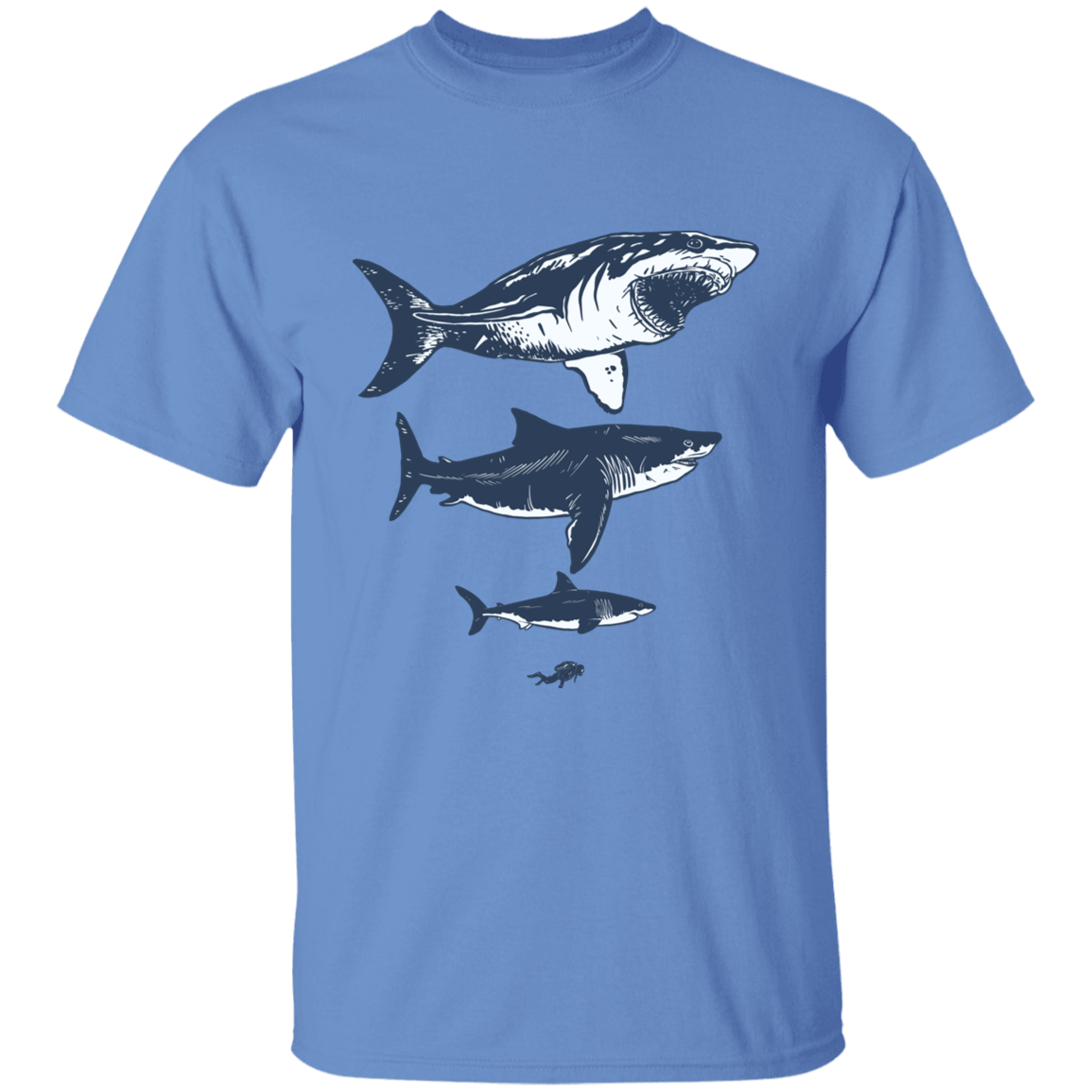 Megalodon sizes T-Shirt