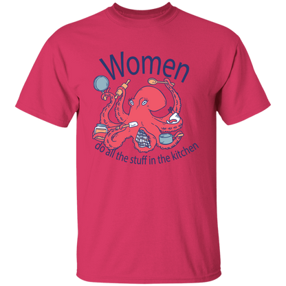Octopus Sea Animal Cooking T-Shirt