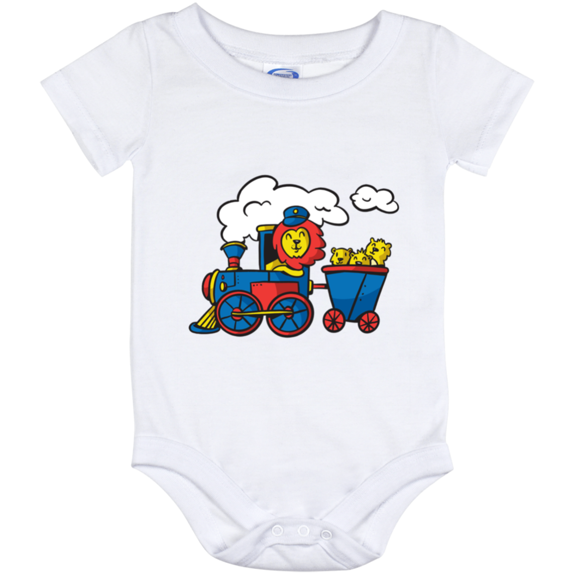 Lion Driving Train Baby Onesie 12 Month