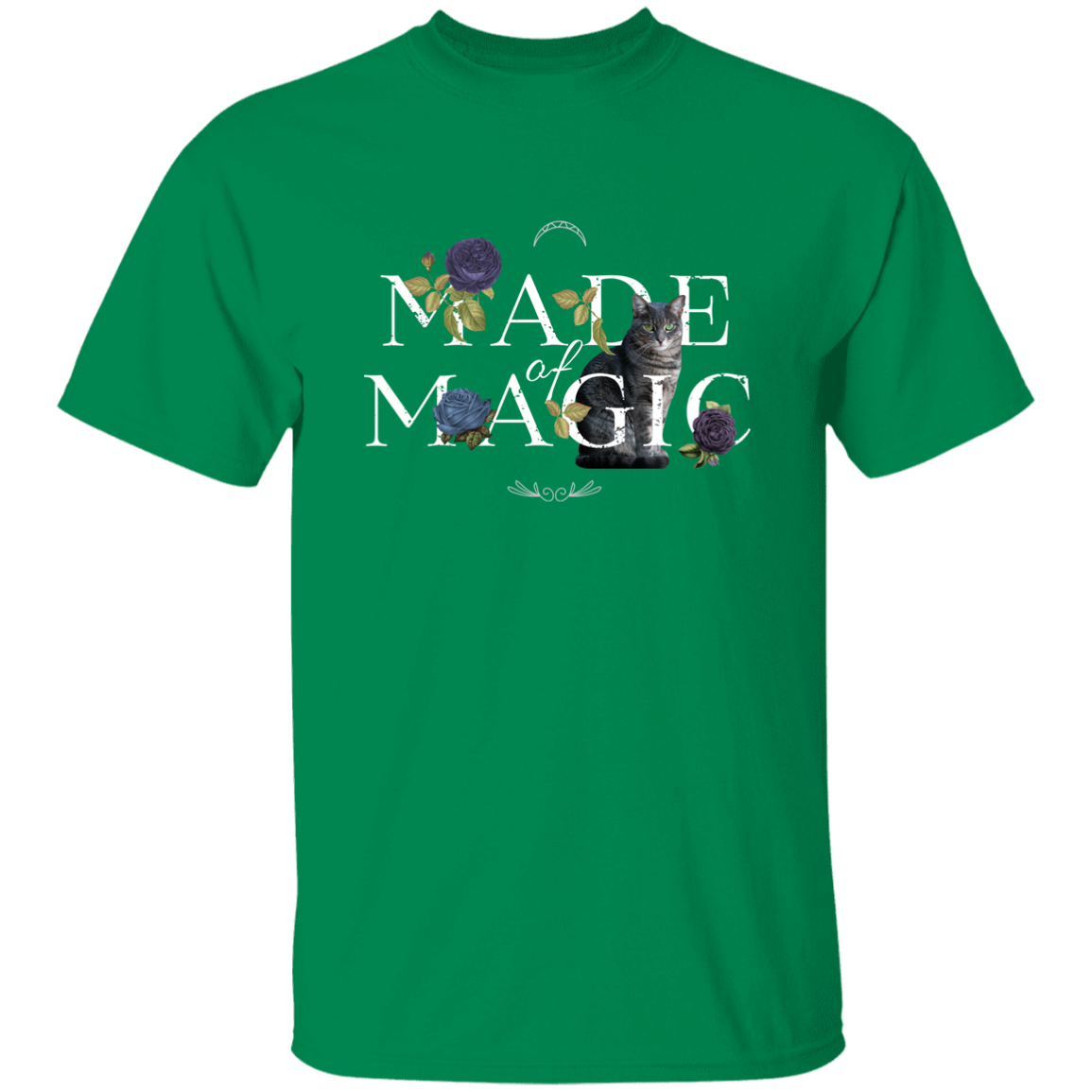 Floral Made of Magic Cat T-Shirt