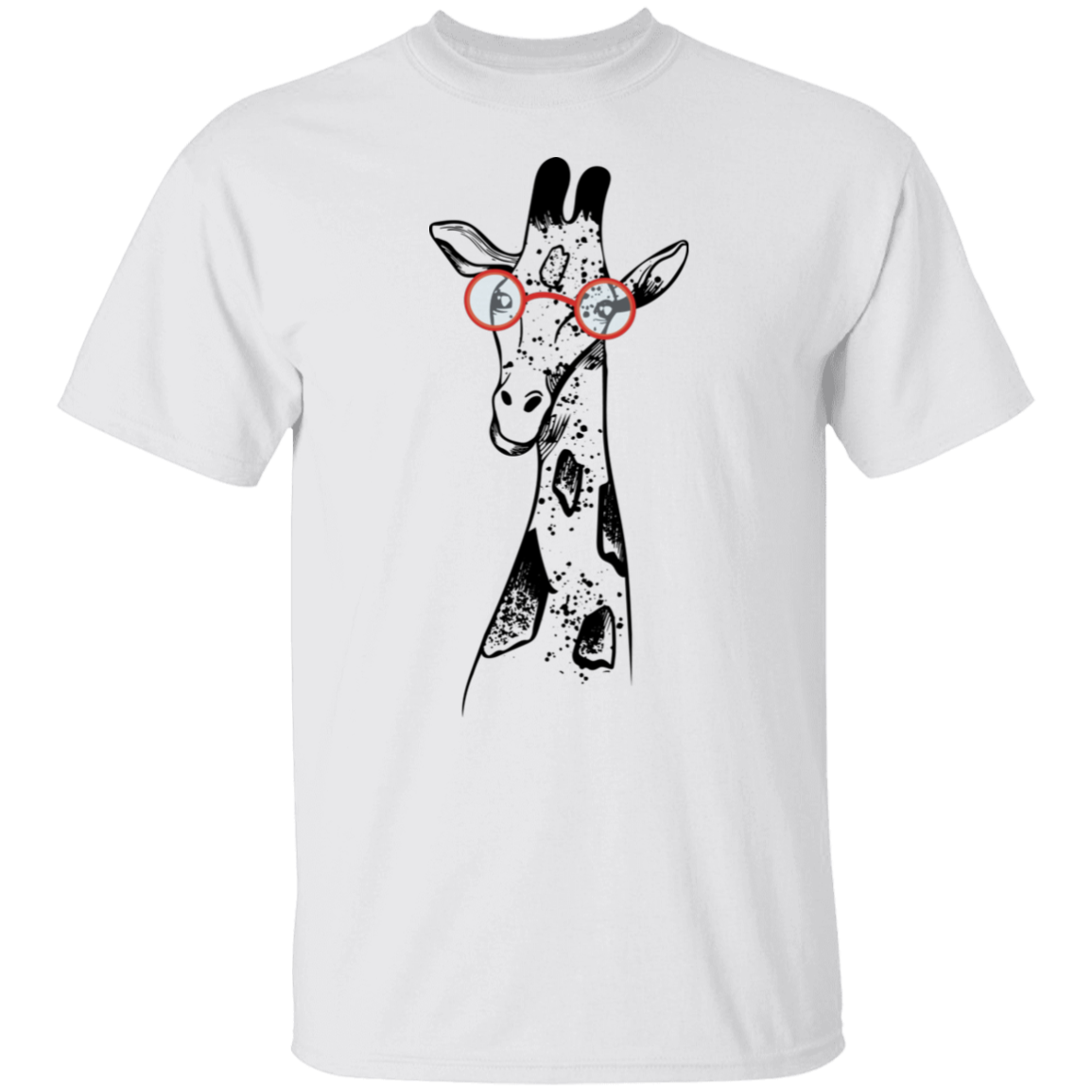 Giraffe With Glasses T-shirt