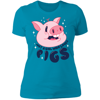Girl Loves Pigs T-Shirt