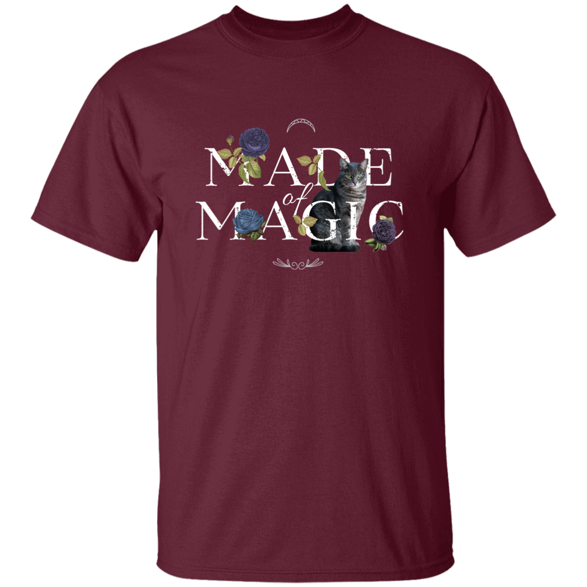 Floral Made of Magic Cat T-Shirt