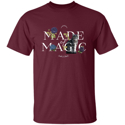 Floral Made of Magic Cat T-Shirt