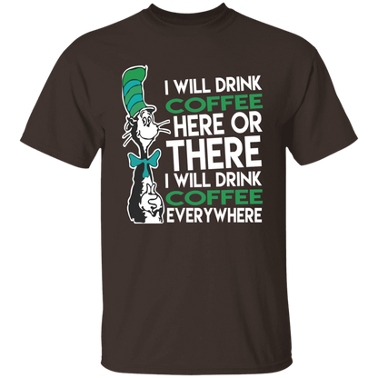 Dr Seuss Coffee Unisex T Shirt