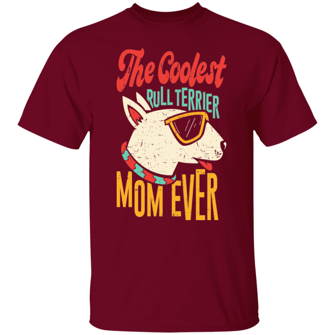 Show your Bullterrier Mom pride with this adorable T-Shirt!