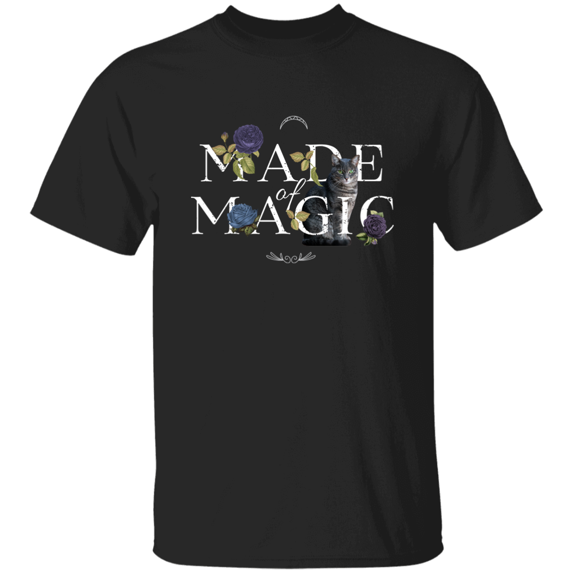 Floral Made of Magic Cat T-Shirt