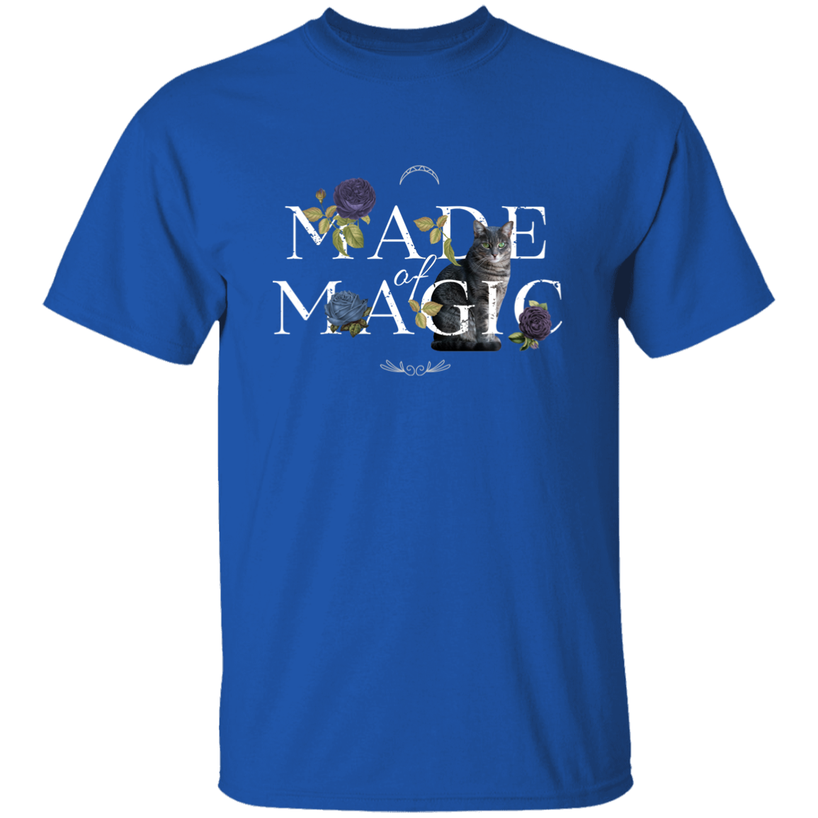 Floral Made of Magic Cat T-Shirt