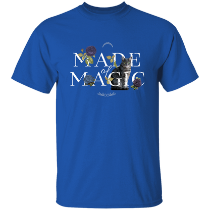Floral Made of Magic Cat T-Shirt