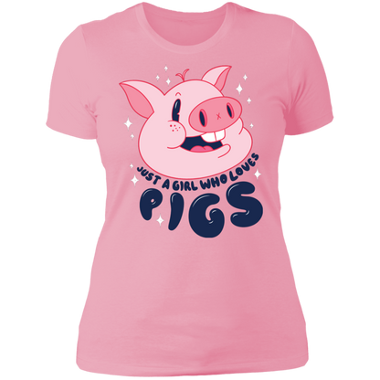 Girl Loves Pigs T-Shirt
