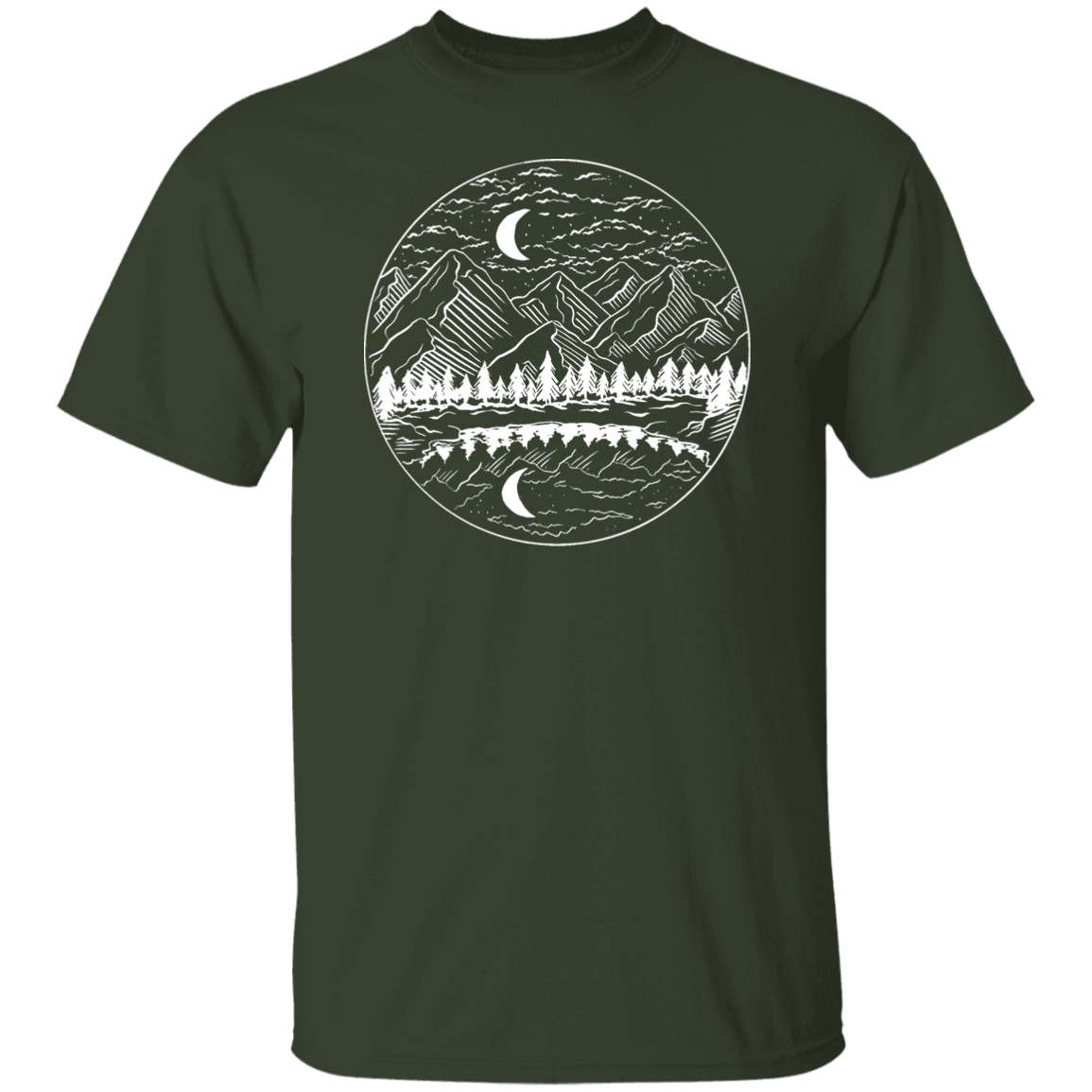 Night Mountain Landscape T-Shirt