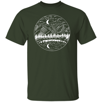 Night Mountain Landscape T-Shirt