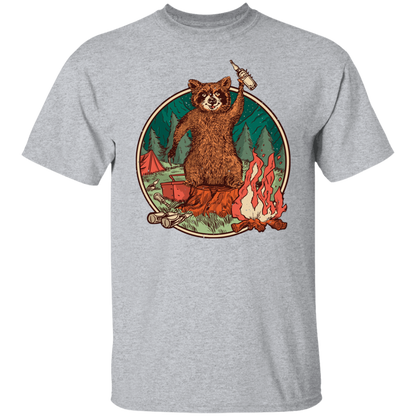 Camping Raccoon T-Shirt