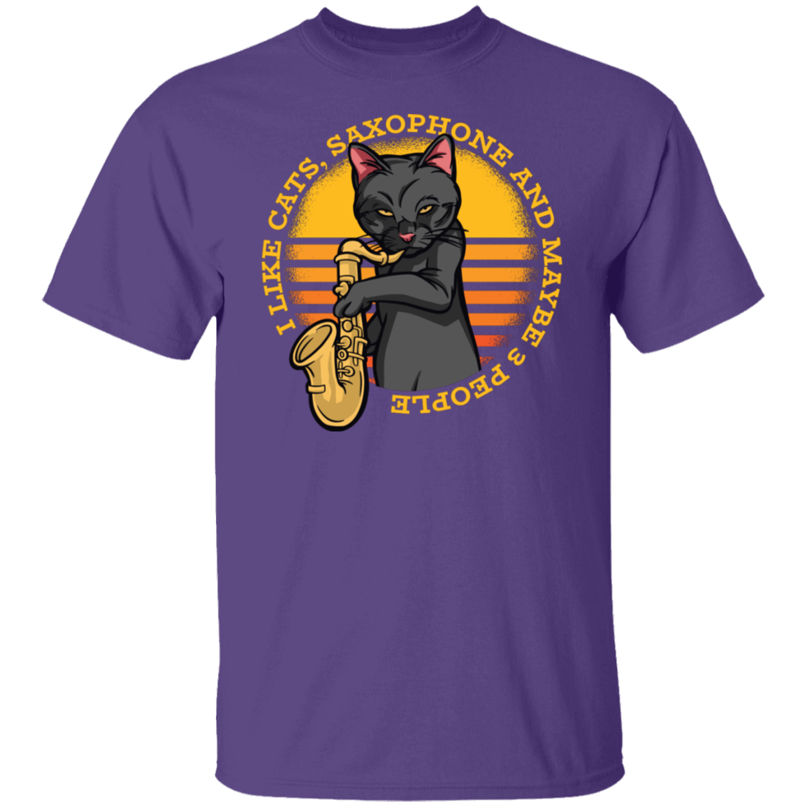 Cat Saxofón T-Shirt