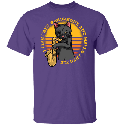 Cat Saxofón T-Shirt