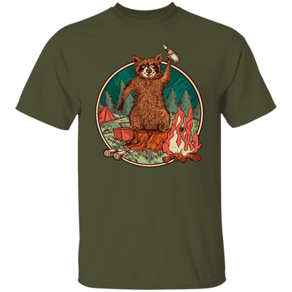 Camping Raccoon T-Shirt