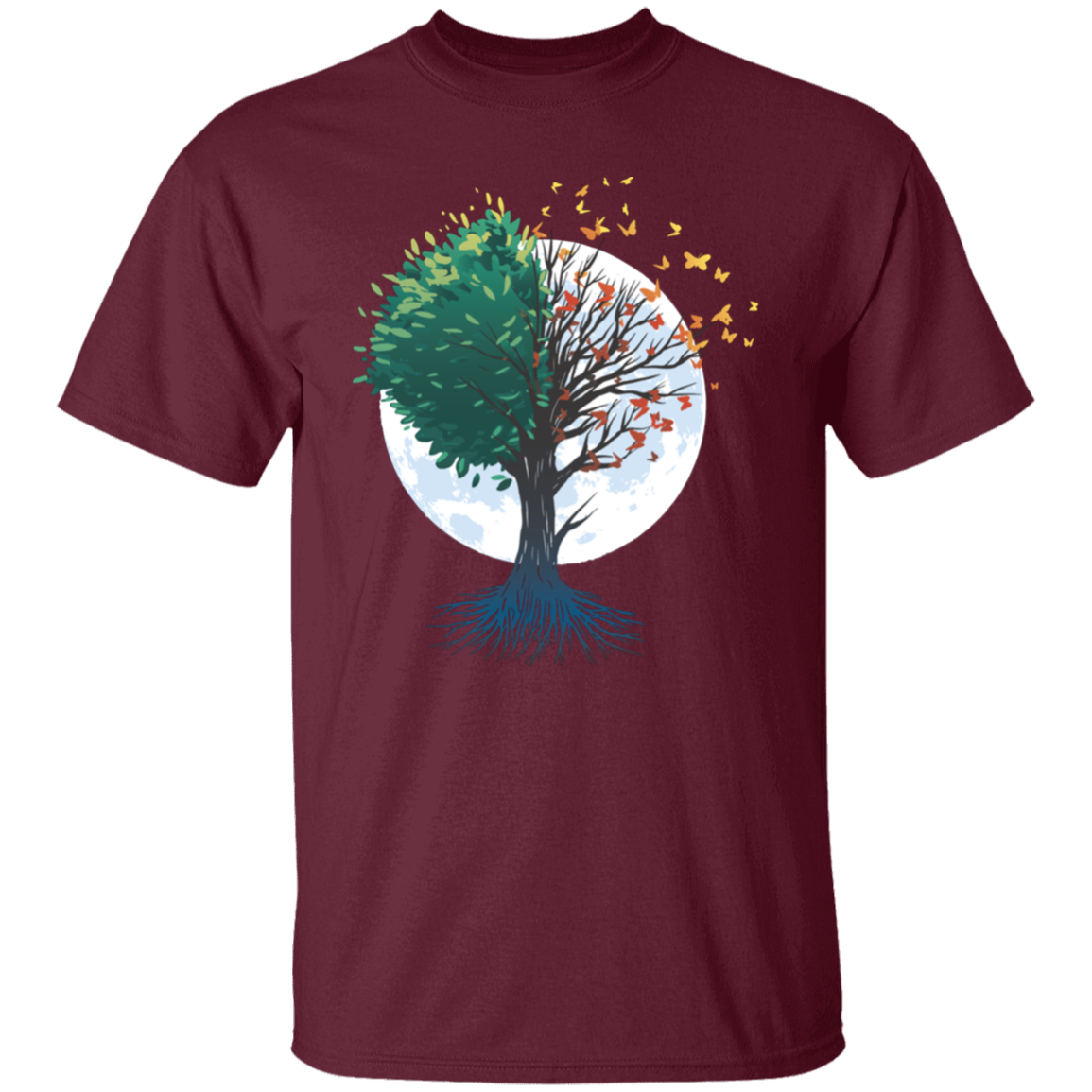 Tree Of Butterflies Autumn T-Shirt