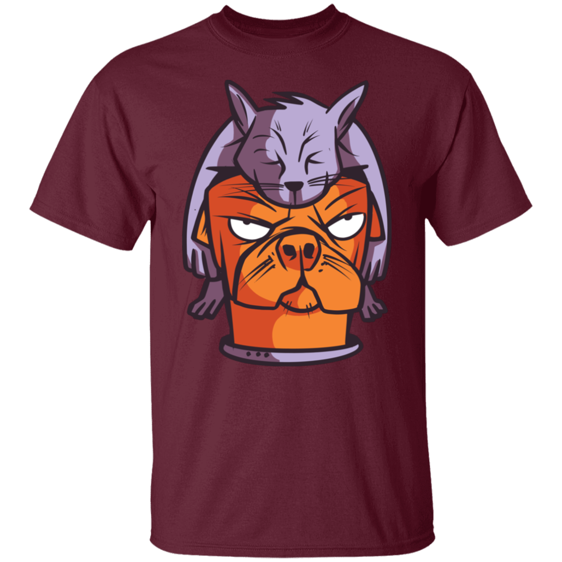Cat on Dog T-Shirt