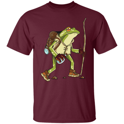 Frolic in Nature with the Hiking Frog T-Shirt !