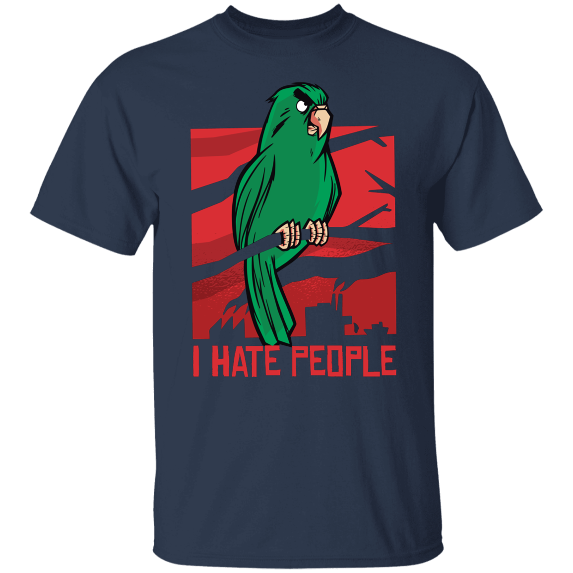 Parrot T-Shirt I Hate People