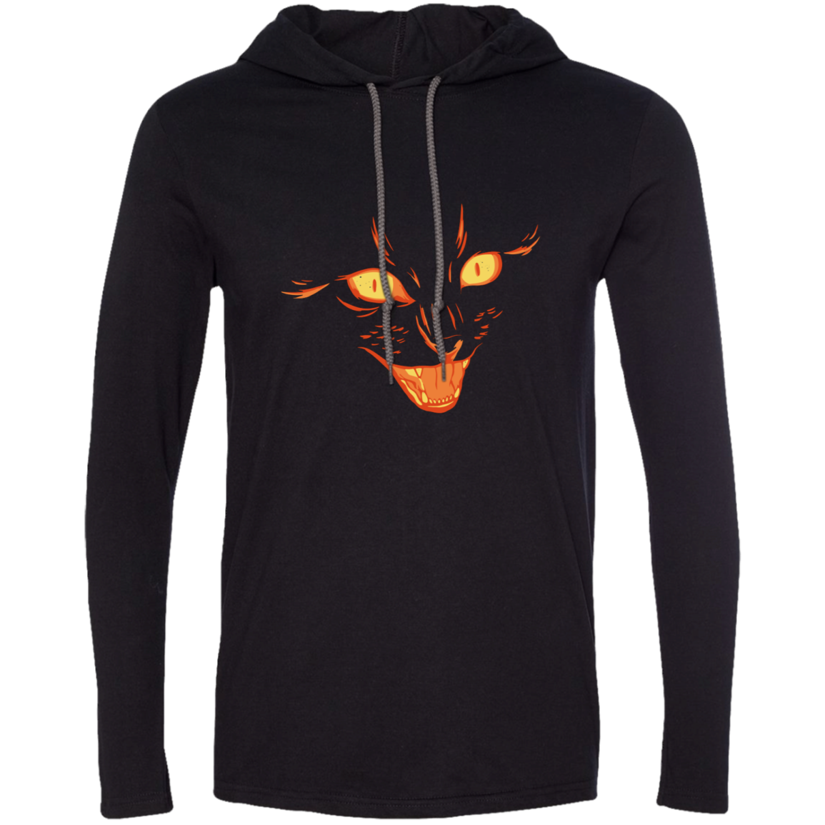 Black Cat Face Halloween Hoodie