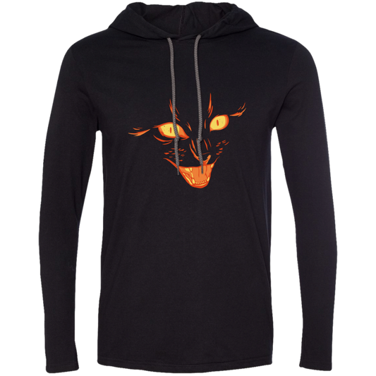 Black Cat Face Halloween Hoodie