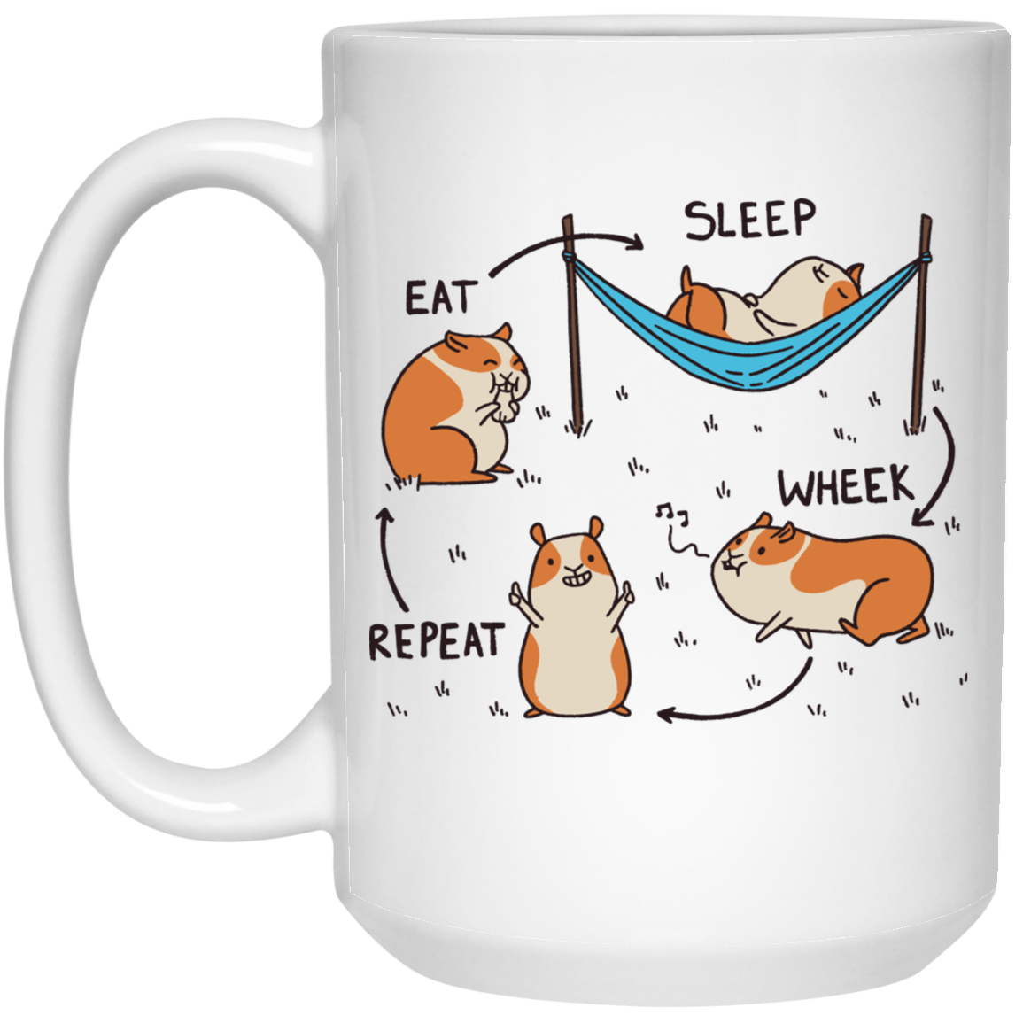Hamster Guinea Pig Cycle Mug