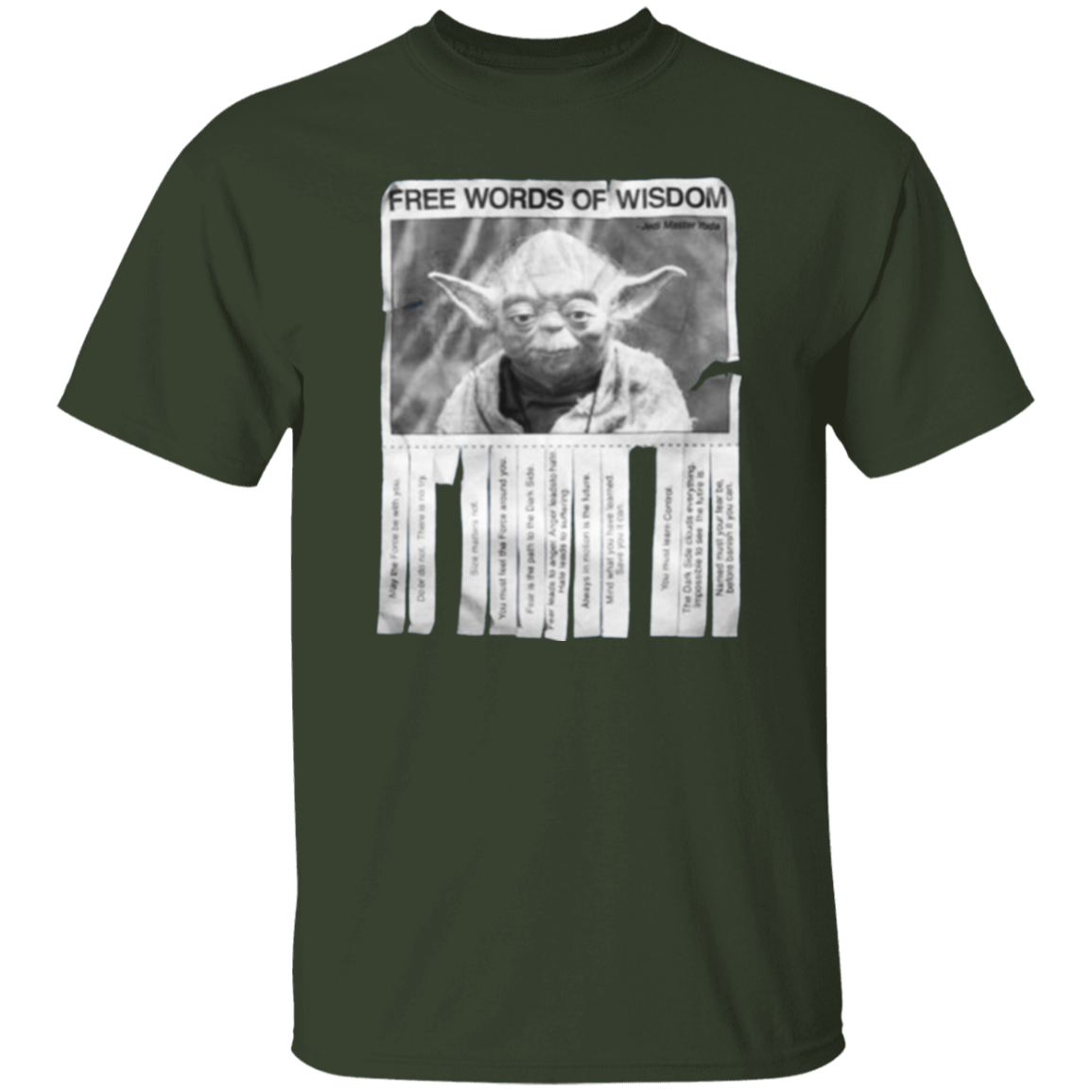 Yoda T-Shirt Free Words of Wisdom