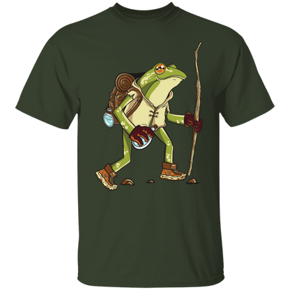 Frolic in Nature with the Hiking Frog T-Shirt !