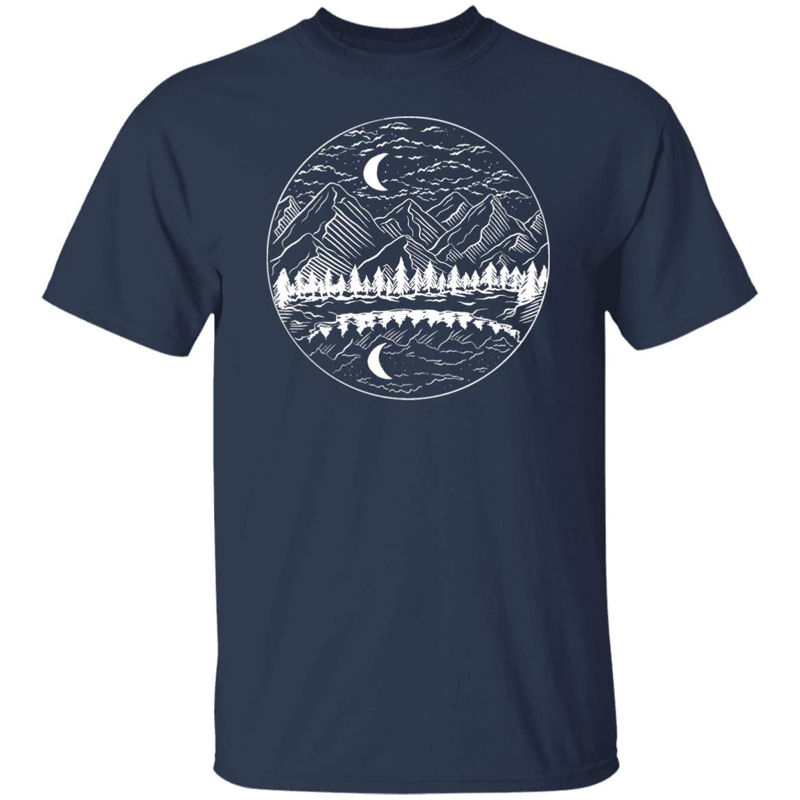 Night Mountain Landscape T-Shirt