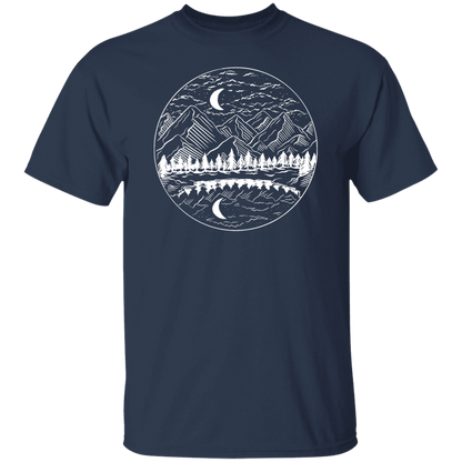Night Mountain Landscape T-Shirt