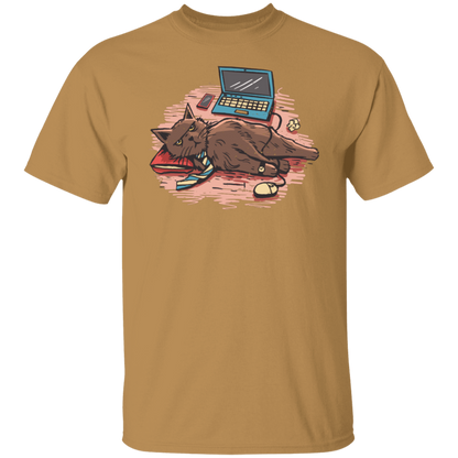 Home Office Cat T-Shirt